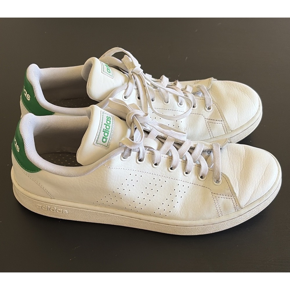 Adidas Shoes Mens 10.5 White Advantage Cloudfoam Low Top Sneaker F36424